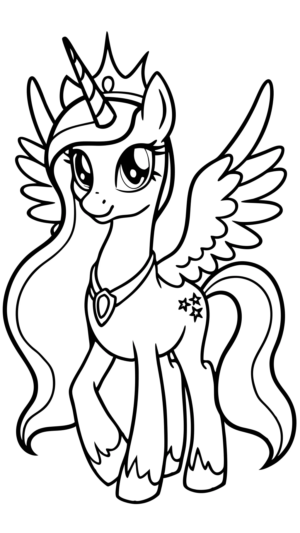 my little pony princess celestia coloring pages